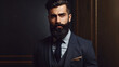 A man with a long, beard wearing a suit and tie Generative Ai