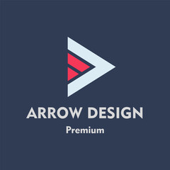 Sticker - Arrow Vector Logo Design Template Element