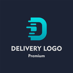 Sticker - Initial Letter D Logo Vector 