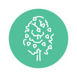 © Backwoodsdesign - Linden tree color line icon. Pictogram for web page