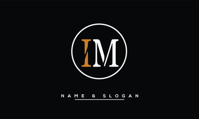 IM,  MI,  I,  M   Abstract  Letters  Logo  Monogram