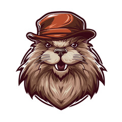 Bold and Striking Beaver Design for Team Logos and Merchandise - Transparent Background PNG, Vector