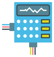 Wall Mural - Industrial control panel icon. Manufactoring machine equipment