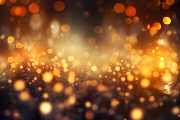 Wall Mural - Bokeh golden background