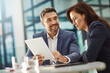 © GR/peopleimages.com - Collaboration, tablet and meeting with a business team in the office for research on a company project. Teamwork, technology and brainstorming with corporate people planning a strategy at work