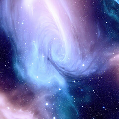 swirling galaxy background: a cosmic illustration of the universe's energy, with stars and nebulas c