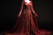 © Bargais - Medieval gown inspired by rose thorns. Generative AI.