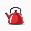 Vector illustration of kettle isolated