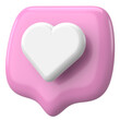 © piyaphat - Like button. Like icon. 3D illustration.