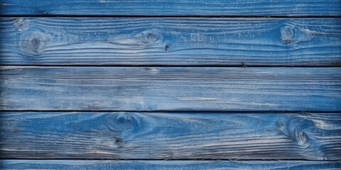 Wooden weathered floor painted blue background. Textured wood shiplap wall. Wood grain abstract board wallpaper.