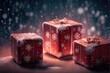 © Daunhijauxx - Christmas gift box  with generative ai