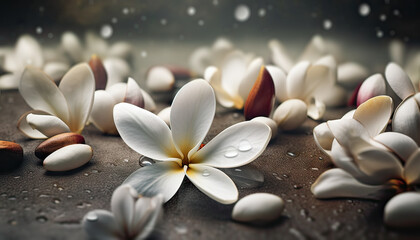 Sticker - Magnolia Flowers Background