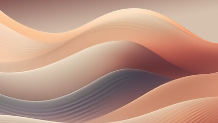 Canvas Print - waves pastel colors waves background