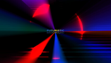 Wall Mural - Gradient futuristic banner stable revival retro vibrant back to the future theme background