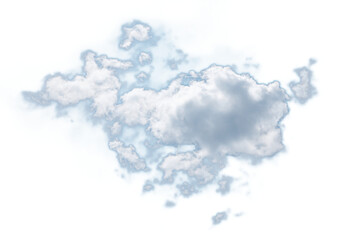 Wall Mural - cloud isolated on transparent background.
