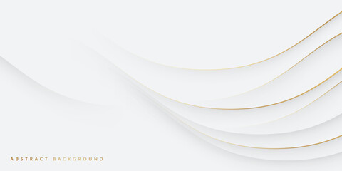 white background with golden lines