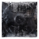 Fototapeta Kawa jest smaczna - Black old vinyl record cover wrapped in plastic