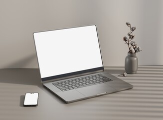 Responsive Web Design and website Mockup, Devices Mock up, Smartphone desktop tablet laptop template Mockup