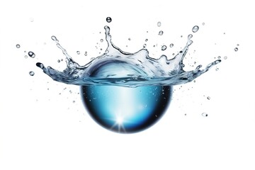 Poster - water drop day isolated on white background. Generated by AI