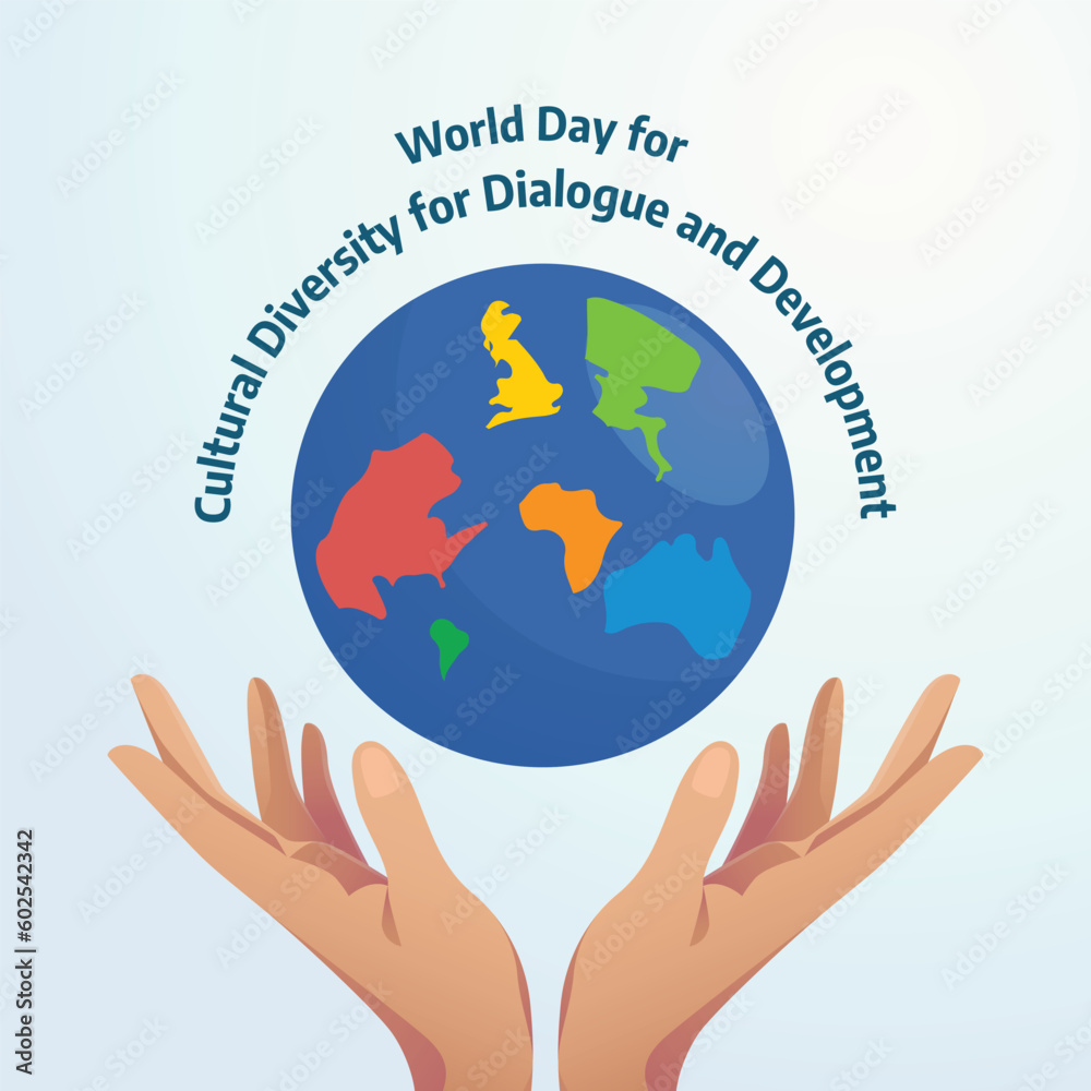 Vector de Stock World Day for Cultural Diversity for Dialogue and ...