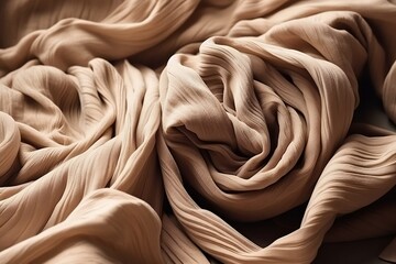 close up of silk fabric. Generative AI.