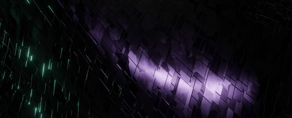 Wall Mural - Abstract of futuristic fabric background