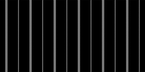 Pinstripe black and white seamless pattern with narrow and wide lines. Classic wool suit fabric. Elegant masculine design. Simple monochrome background. Twill variegated woolen material