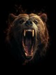 Roaring Bear Head Icon Generative AI