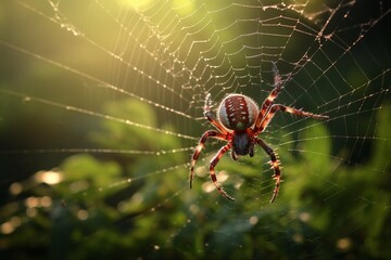 spider on web. Generative AI