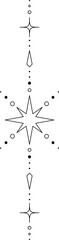 Wall Mural - abstract celestial line art. minimal boho linear symbols. celestial mystic element. vector line art 