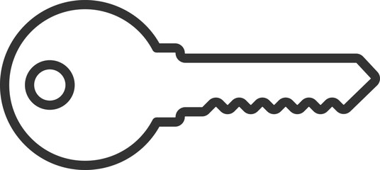 Poster - key icon vector. keys symbol flat design.