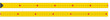 Yellow ruler for measuring length in cm.
Long metric tape with scale. Tape measure with a metal ruler for measuring in millimeters, centimeters and meters. Vector illustration.
