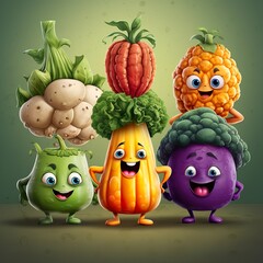 Vitamin Squad: A Colorful Adventure with Veggie and Fruit Heroes! Version 2