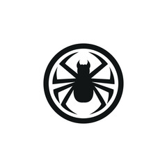 spider logo icon vector illustration