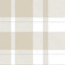 Neutral Colour Classic Plaid Textured Seamless Pattern