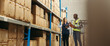 © Jacob Lund - Warehouse workers recording inventory using warehousing technology