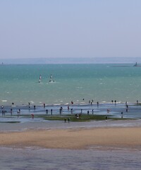 Poster - Fishing on the beach in Brittany 