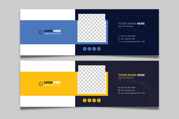  Professional Email Signatures Template Vector Design