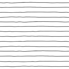 Stripe vector seamless pattern. Sketch line background. Doodle organic pen strokes texture. Hand drawn scribble thread ornament Lines of notepad, notes, diary documents.