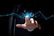 © xyz+ - mano, dito touch screen, interfaccia, pannello di controllo,