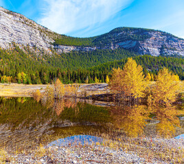 Canvas Print - Sunny day in October.