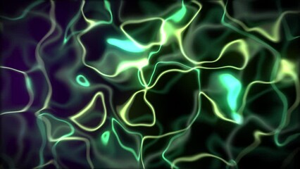 Wall Mural - The particle big data wave. Futuristic neon glowing surface. Abstract motion background
