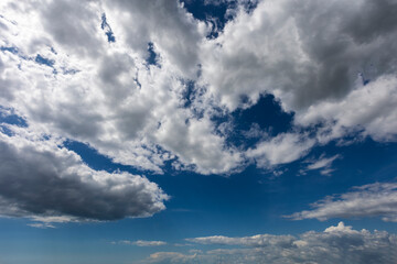 Wall Mural - blue sky with clouds background overlay. ideal for sky replacement
