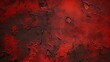 Black blood red grunge or horror background. Old rough concrete distressed texture. The wall of the building with cracks. Close-up. Crushed broken damaged surface. Creepy spooky halloween concep