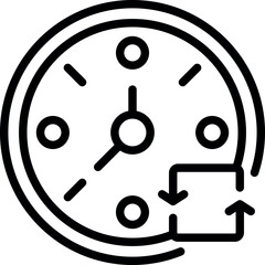 Poster - Time of barter icon outline vector. Money evolution. Card cash