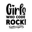 © Nahid - Girls who code rock! svg