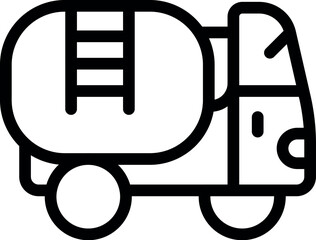 Poster - Sea lpg truck icon outline vector. Energy fuel. Trailer chemical
