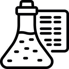 Poster - Chemical oil flask icon outline vector. Energy tank. Fuel industry