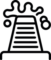 Poster - Tower fuel icon outline vector. Diesel energy. Chemical pipeline