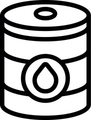 Poster - Oil barrel icon outline vector. Fuel gas. Energy industry